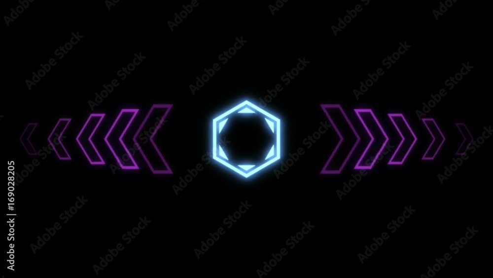 Poster futuristic screensaver with hex corner. hud heads up display scanner high tech target digital read o