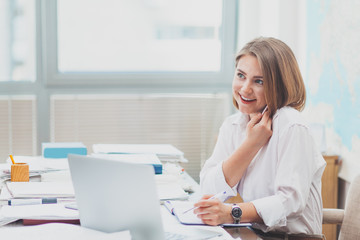 Young woman at the office