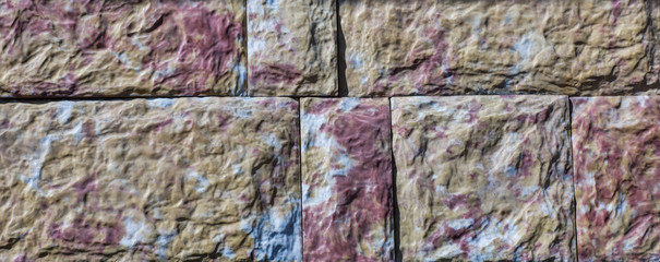 Colored tile, block stone