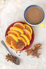 cocoa with cinnamon, delicious dessert