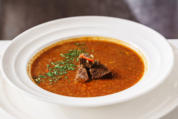 soup with beef