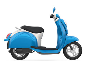 Classic Scooter Isolated