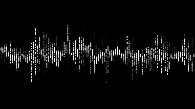 PNG alpha Digital waveform equalizer HUD.