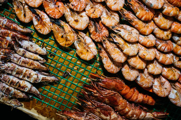 Seafood at Market in Borneo 