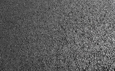 texture of new black asphalt on the road