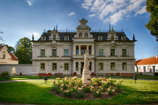 Old historic Buchholtz Palace in Suprasl, Poland