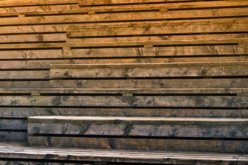 Obraz premium Holz Textur - Holztreppe