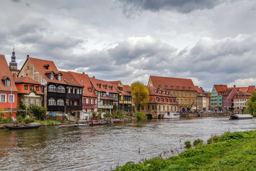 Fototapeta na wymiar Little Venice, Bamberg, Germany