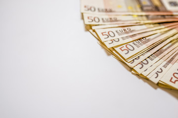 Euro Money Banknotes,  abstract background. Euro cash