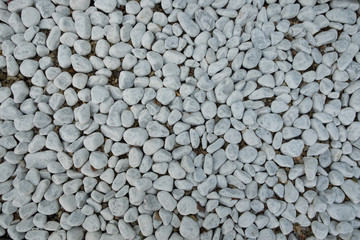 Texture of little grey pebbles stones