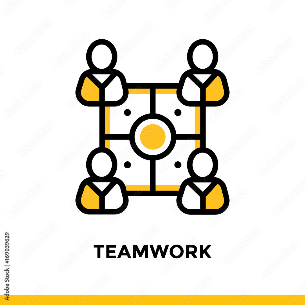 Poster linear icon for startup business. pictogram in outline style