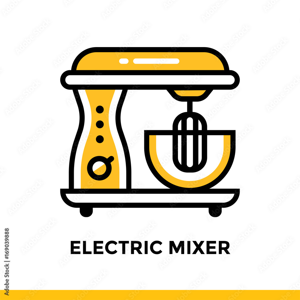 Poster linear icon, bakery and cooking. elements suitable for website and presentation