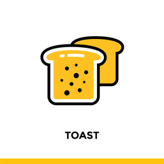 Linear icon, bakery and cooking. Elements suitable for website and presentation