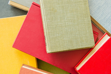 Fototapeta premium a stack of colorful books