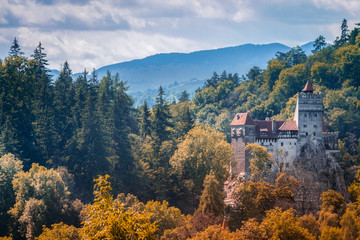 Bran Castle in autumn, fall