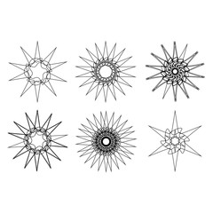 Cosmic geometry astrological star pattern symbols
