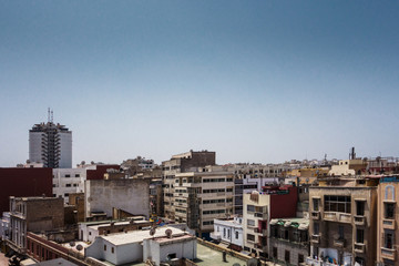 high angle view of buildings in casablanca - Morocco