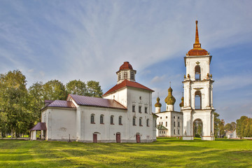 Архитектурный ансамбль Соборной площади. Каргополь. Архангельская область.