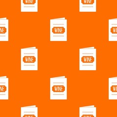 Wine list pattern seamless