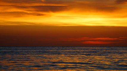 Obraz premium Abendrot am Meer