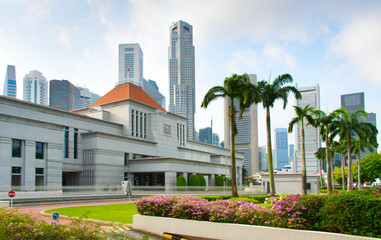 Obraz premium Parliament building of Singapore