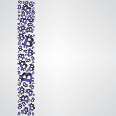 Purple Metallic Bitcoin Strip