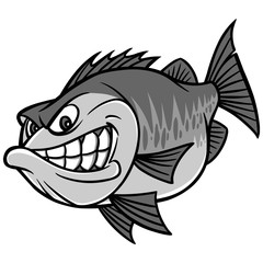 Obraz premium Bass Fishing Mascot Illustration