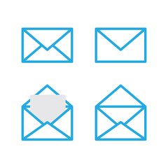 set of envelopes- vector illustration