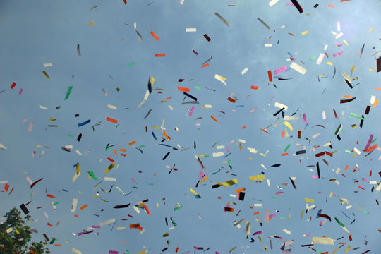 Tickertape Released At An Event