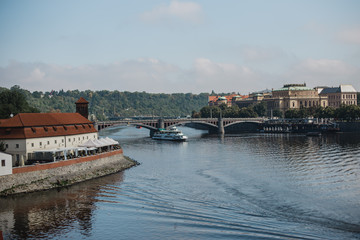 prague town czech republic bridge