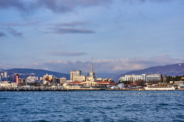 SOCHI, RUSSIA - Sea Port of Sochi