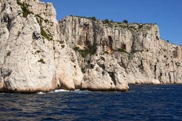 Fototapeta na wymiar Coastal landscape between Cassis and Marseille, Calanques