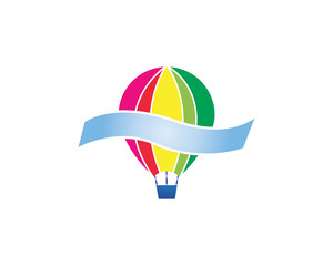 air balloon logo template © AWK studio