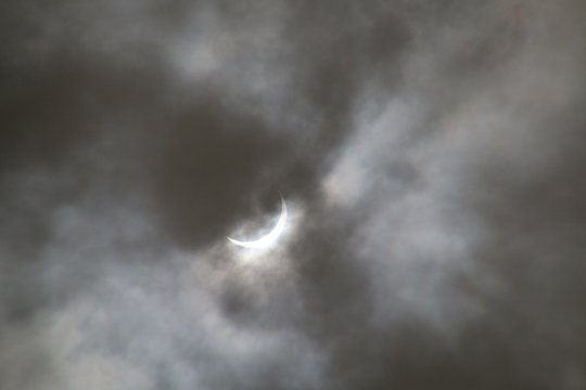 Cloudy Solar Eclipse