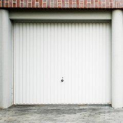 Obraz na płótnie Canvas Garage Door. the facade of the garage doors