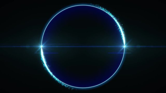 キラキラ リング 青