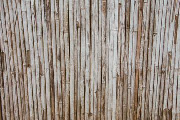 wooden bamboo wall for background