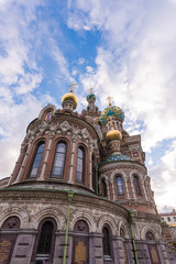 Fototapeta na wymiar Spas-on-the-Blood in St. Petersburg is one of the most beautiful churches in Russia.
