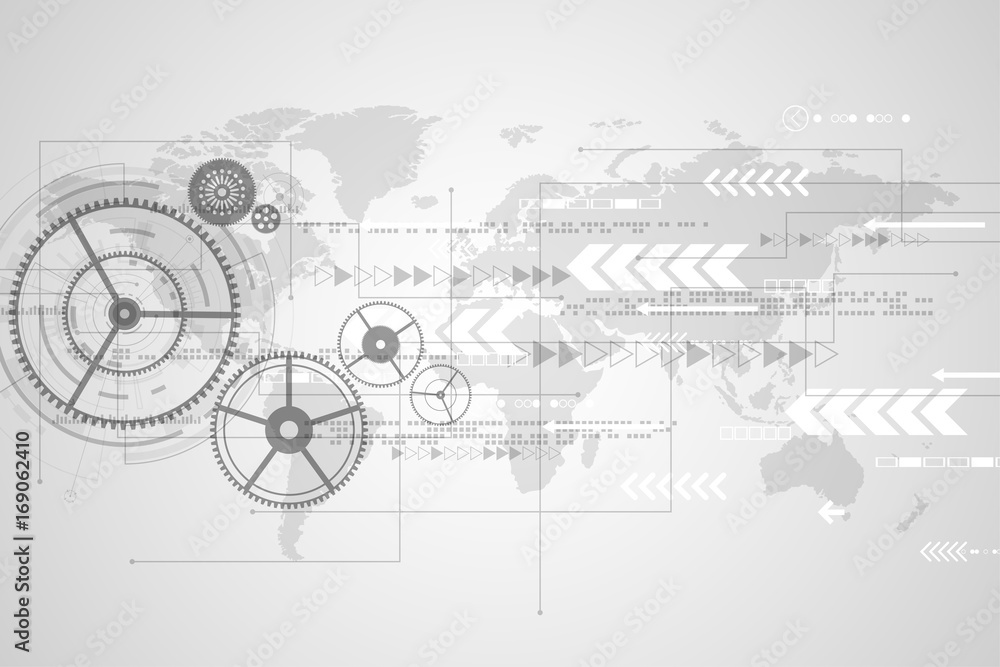 Poster vector abstract background technology concept.
