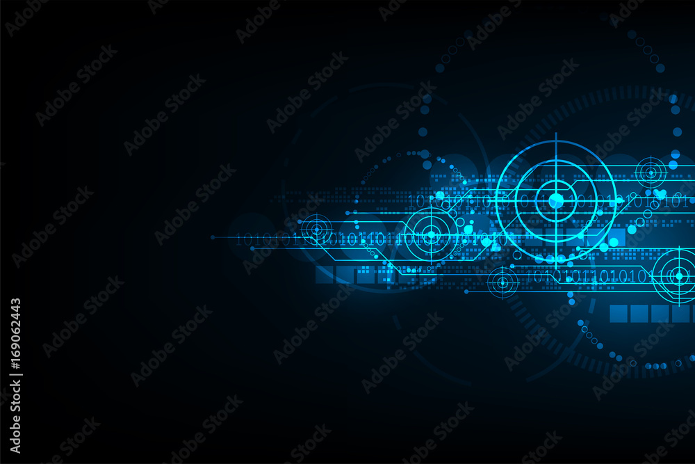 Poster vector abstract background technology concept.