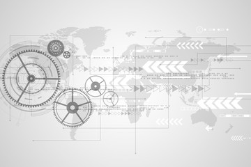 Vector abstract background technology concept.