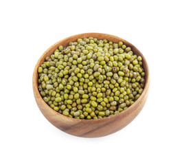 Mung beans isolated on white background