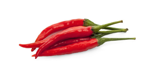 red hot chili pepper isolated on a white background