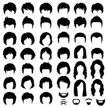 Dark Loose Hair BehindBack Hairstyle Single Icon In Cartoon Style Vector  Symbol Stock Illustration Web Royalty Free SVG Cliparts Vectors And  Stock Illustration Image 79550455