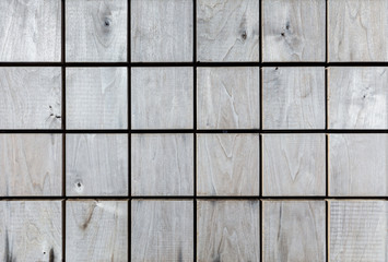 checkered wood pattern. grey wooden planks natural textured background top view