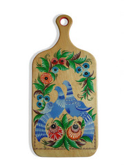 Городецкая роспись. Декоративная разделочная доска