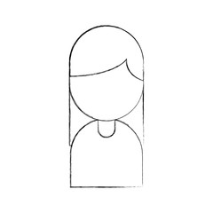 businesswoman avatar isolated icon vector illustration design