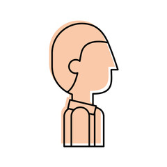 businessman profile avatar isolated icon vector illustration design
