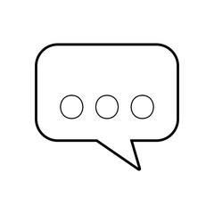 Fototapeta premium speech bubble isolated icon vector illustration design