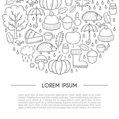 Vector cartoon hand drawn background